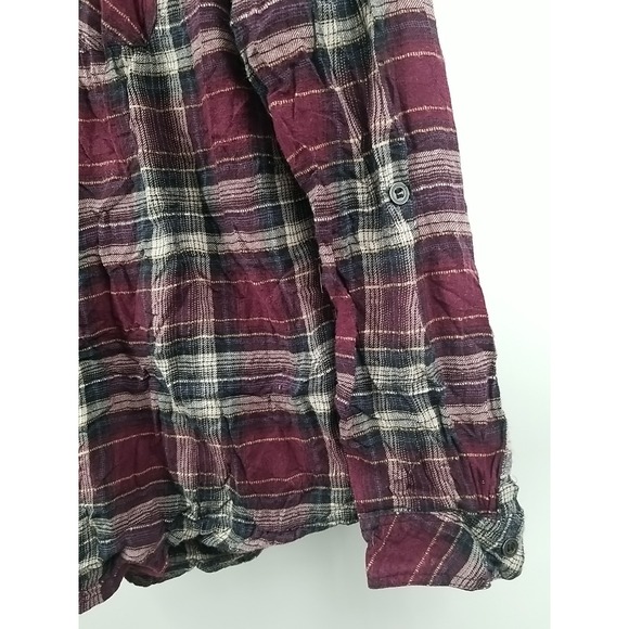 Westport Shirt Women's M Medium Plaid‎ Button Up Flannel Long Sleeve - Picture 3 of 5